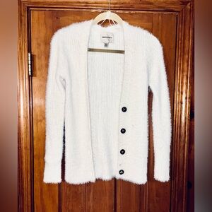 NWOT Industry White Fuzzy Sweater